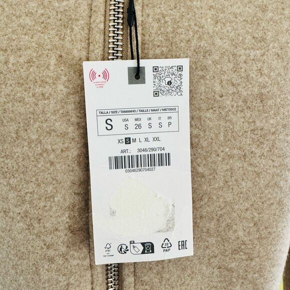 ZARA DOUBLE FACED SOFT JACKET - Picture 6 of 7